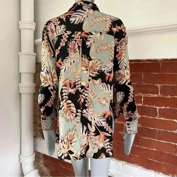 Free People Under The Palms Shirt Tropical Print - Picture 6 of 13